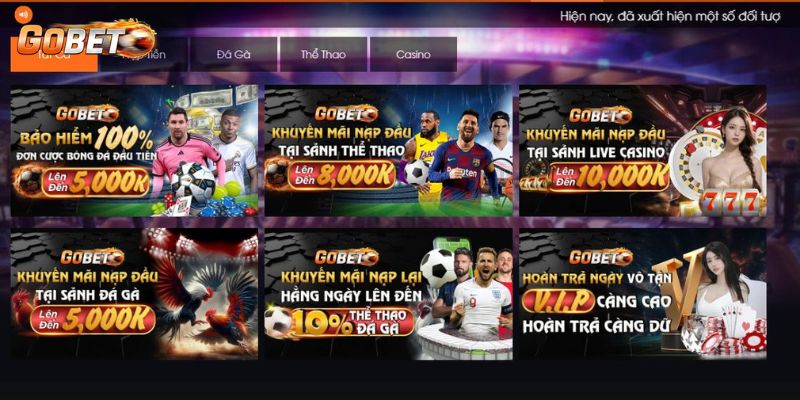 Các khuyến mãi hot nhất của Gobet
